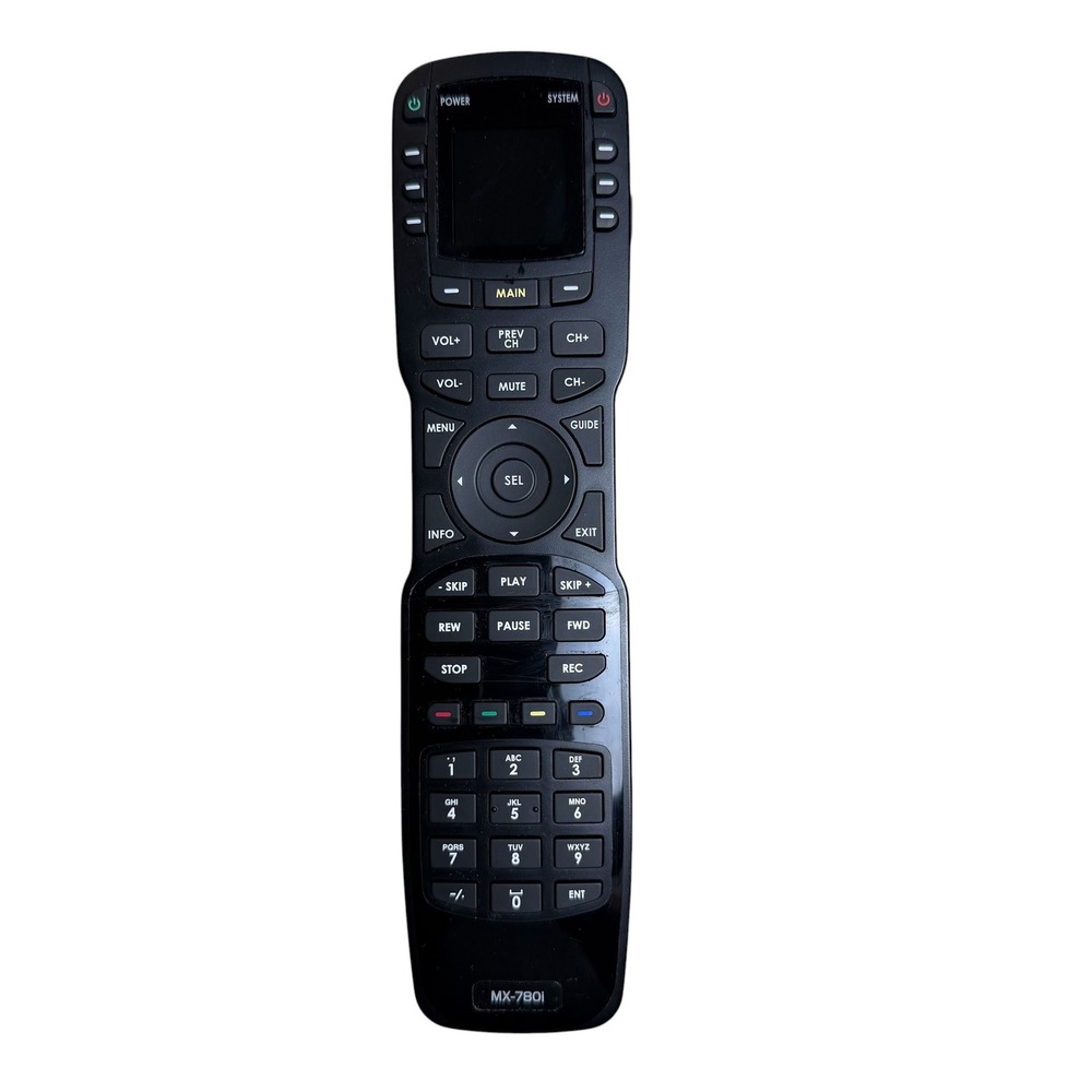 Universal Remote Control MX-780i OLED Screen Programmable IR RF Remote Black